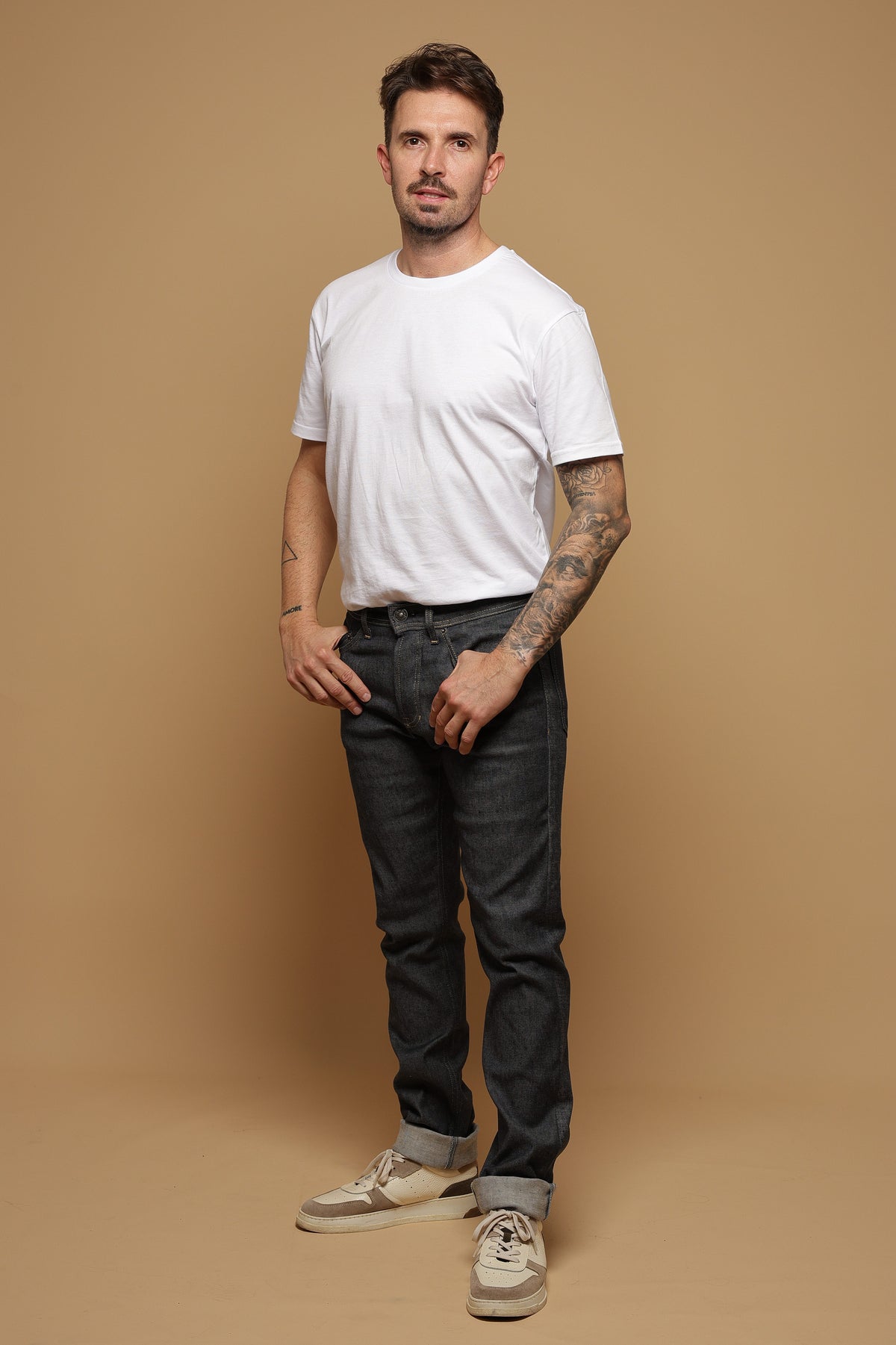 Jean pour homme Novio en 74 % lin / 23 % coton bio / 3 % élasthanne, coloris bleu jean, photo 1 sur 4, Le Gaulois Jeans