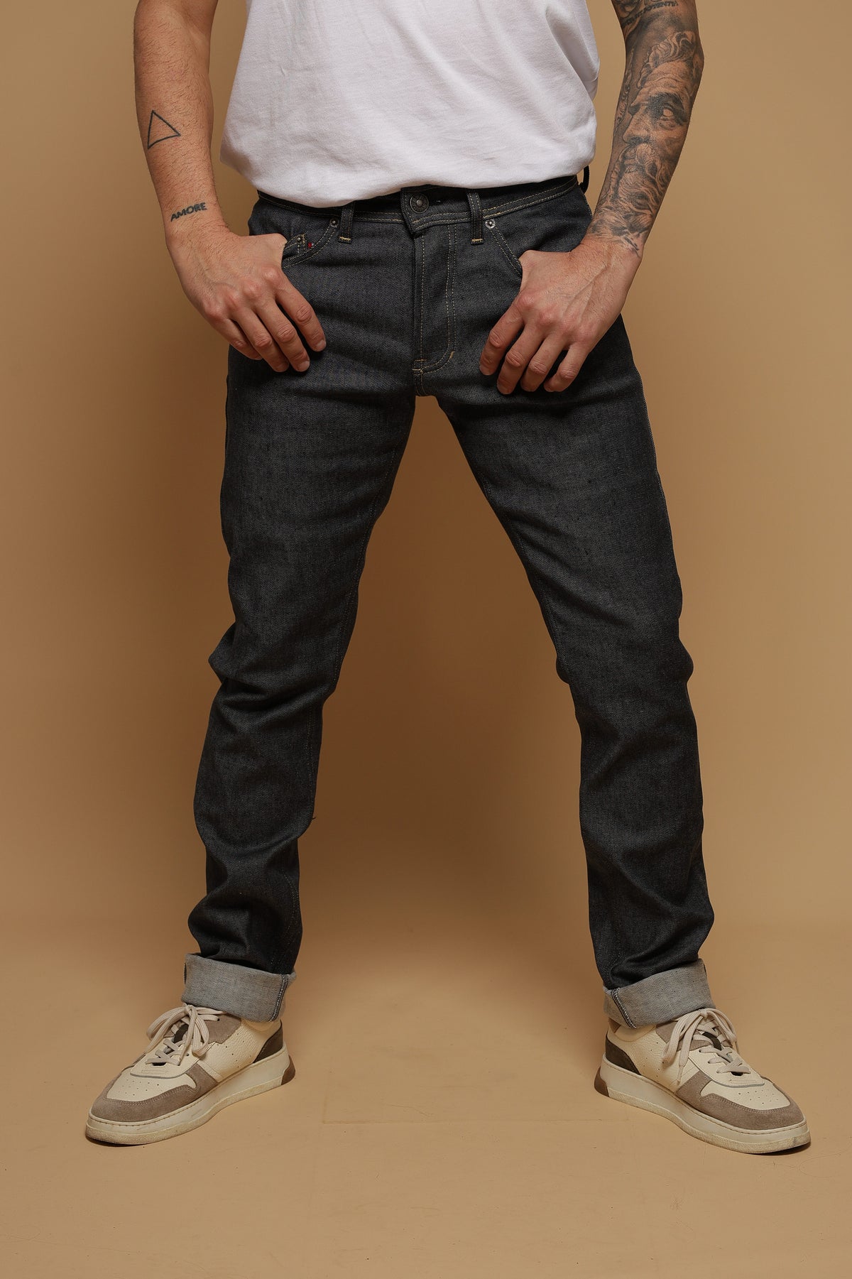 Jean pour homme Novio en 74 % lin / 23 % coton bio / 3 % élasthanne, coloris bleu jean, photo 4 sur 4, Le Gaulois Jeans
