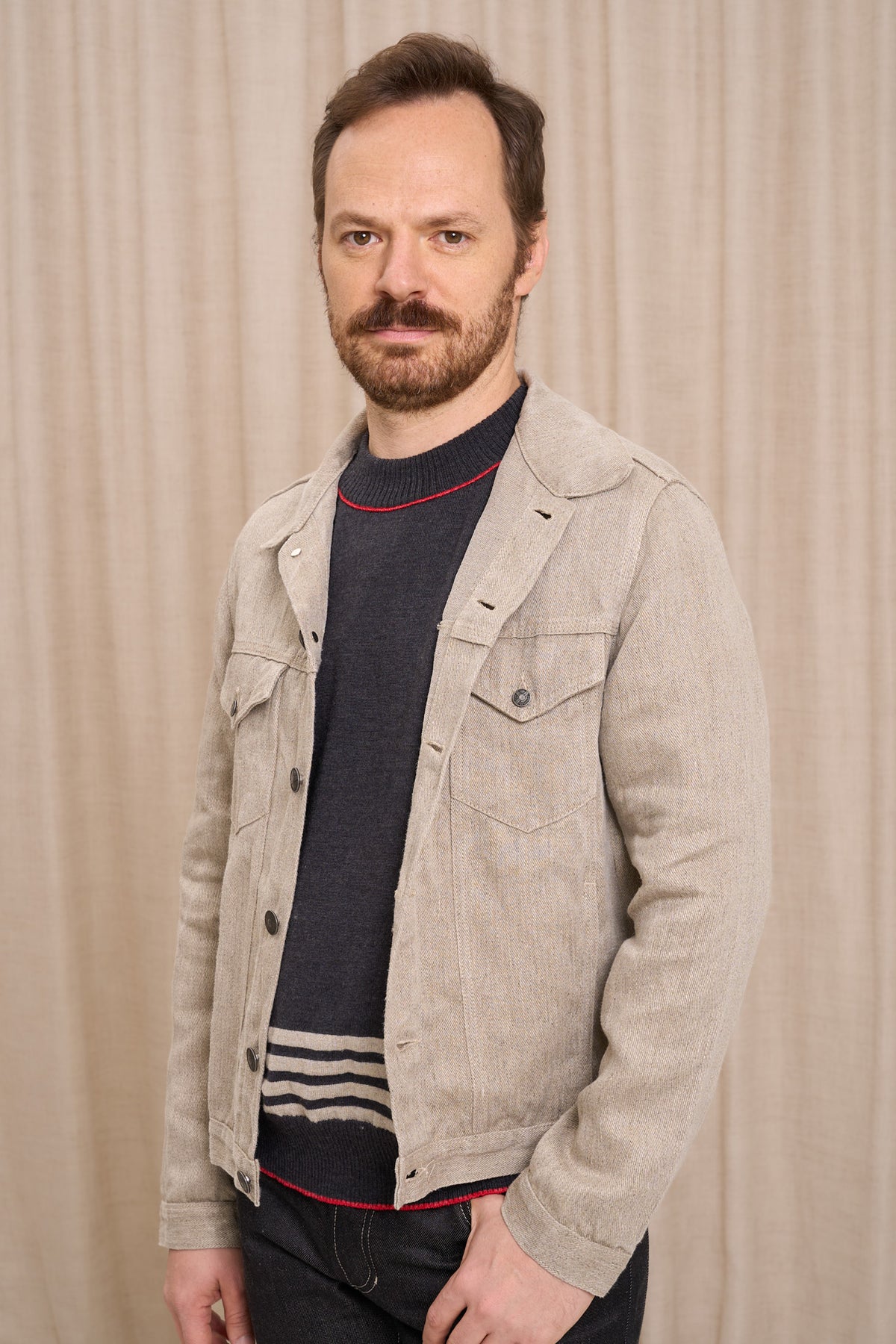 Veste en jean pour homme Tolosa en 100 % chanvre naturel, coloris chanvre naturel, photo 4 sur 4, Le Gaulois Jeans