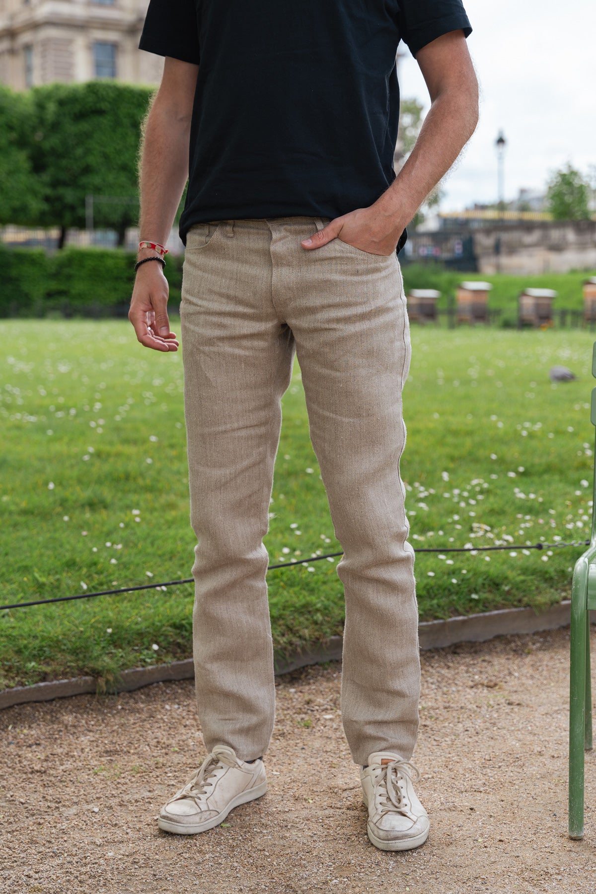 Jean pour homme Massalia en 100 % chanvre naturel, coloris chanvre naturel, photo 3 sur 3, Le Gaulois Jeans