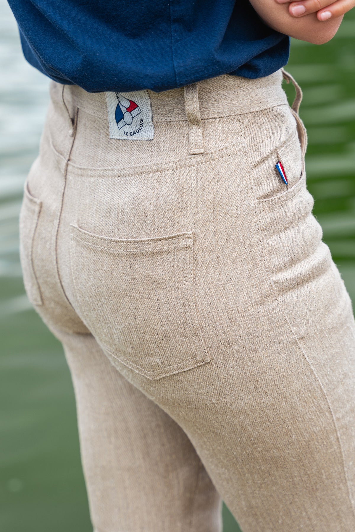 Jean pour femme Condate en 100 % chanvre naturel, coloris chanvre naturel, photo 2 sur 4, Le Gaulois Jeans