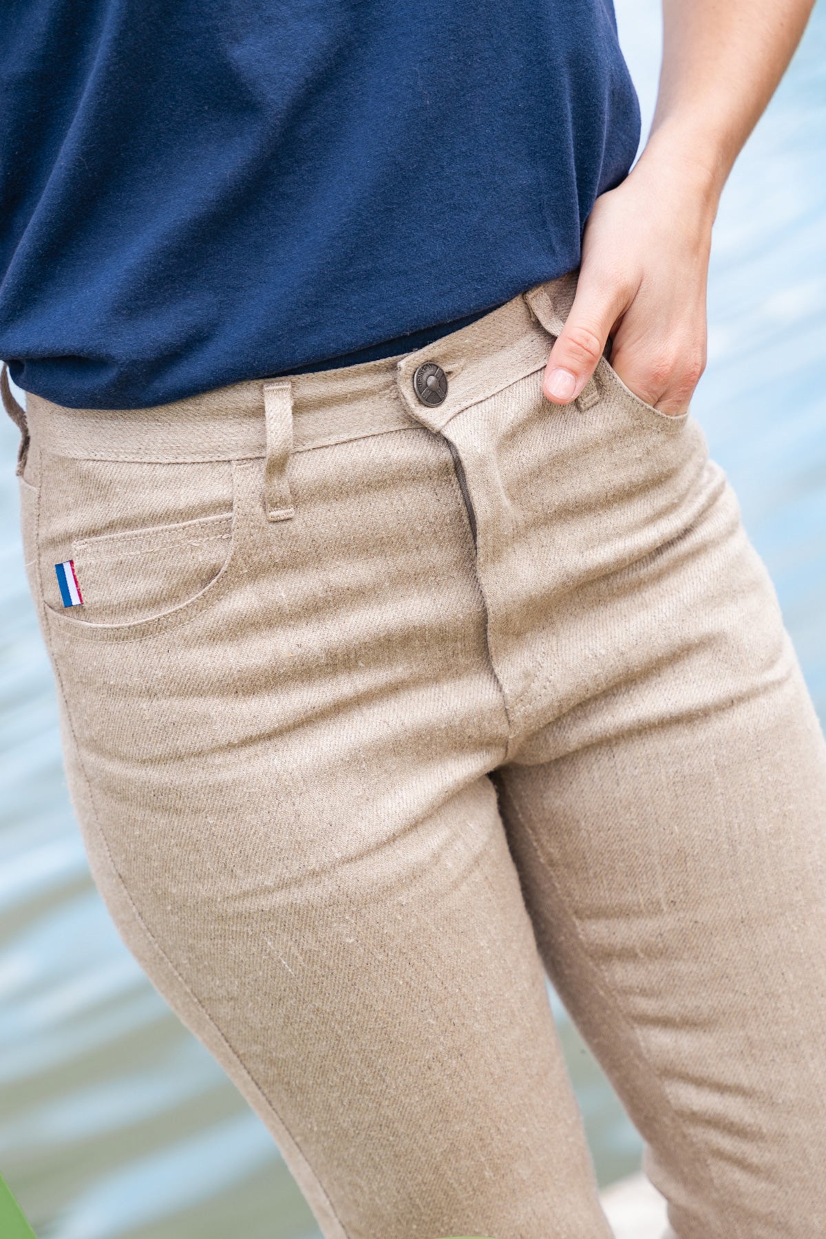 Jean pour femme Condate en 100 % chanvre naturel, coloris chanvre naturel, photo 4 sur 4, Le Gaulois Jeans
