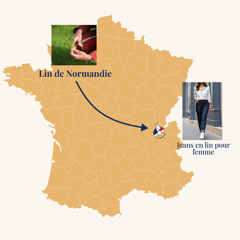 Les jeans en Lin de Normandie pour femme