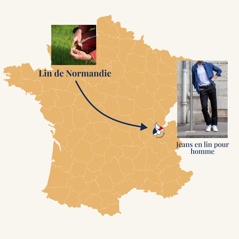 Les jeans en Lin de Normandie pour homme