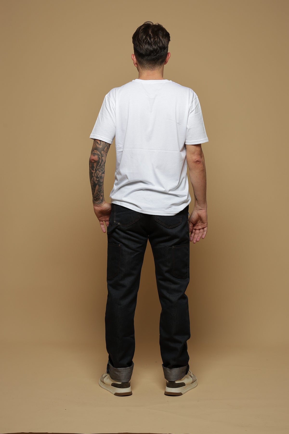 Jean pour homme Cargus en 62 % coton bio / 38 % lin, coloris lin naturel, Le Gaulois Jeans