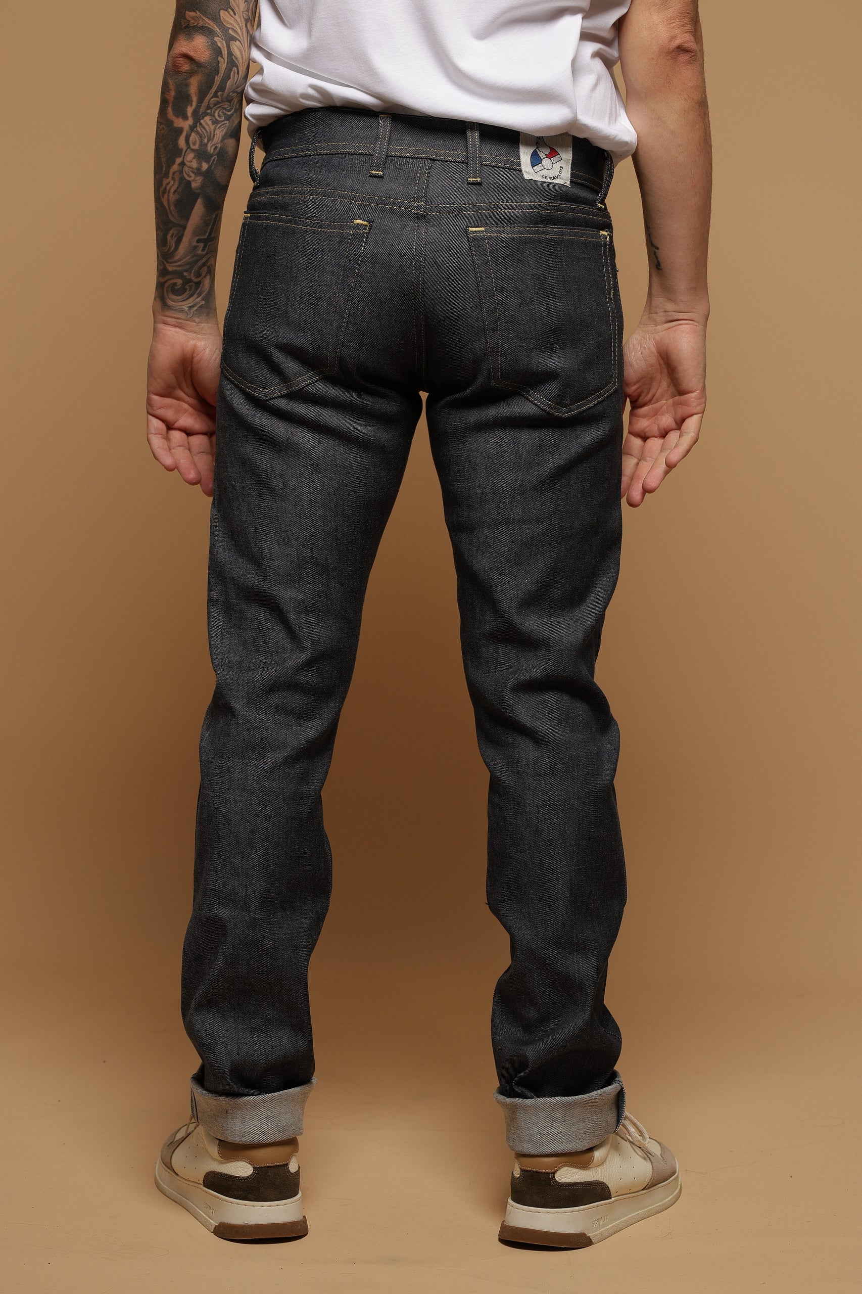Jean pour homme Novio en 74 % lin / 23 % coton bio / 3 % élasthanne, coloris bleu jean, photo 2 sur 4, Le Gaulois Jeans