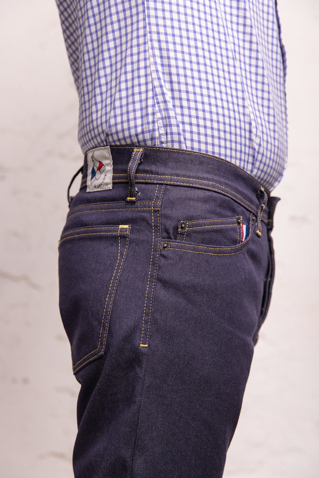 Noé Bleu - Jean homme en coton bio extensible
