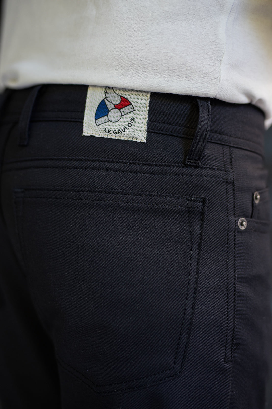 Noé noir - Jean homme en coton bio extensible