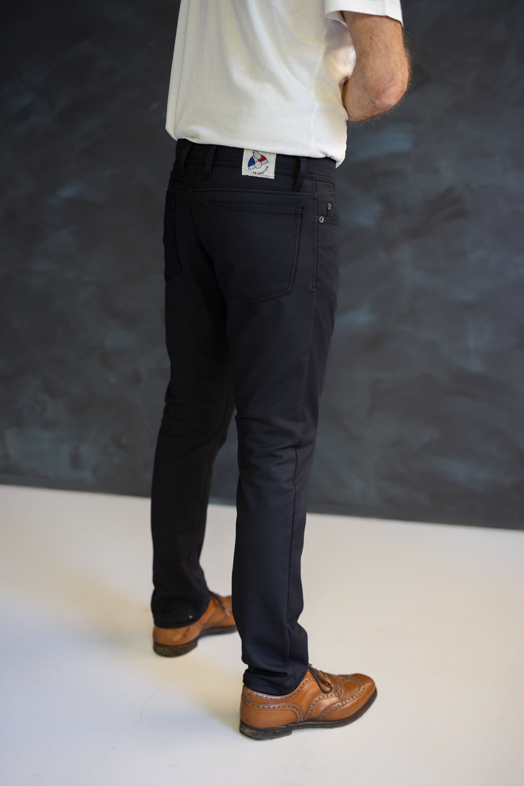 Noé noir - Jean homme en coton bio extensible