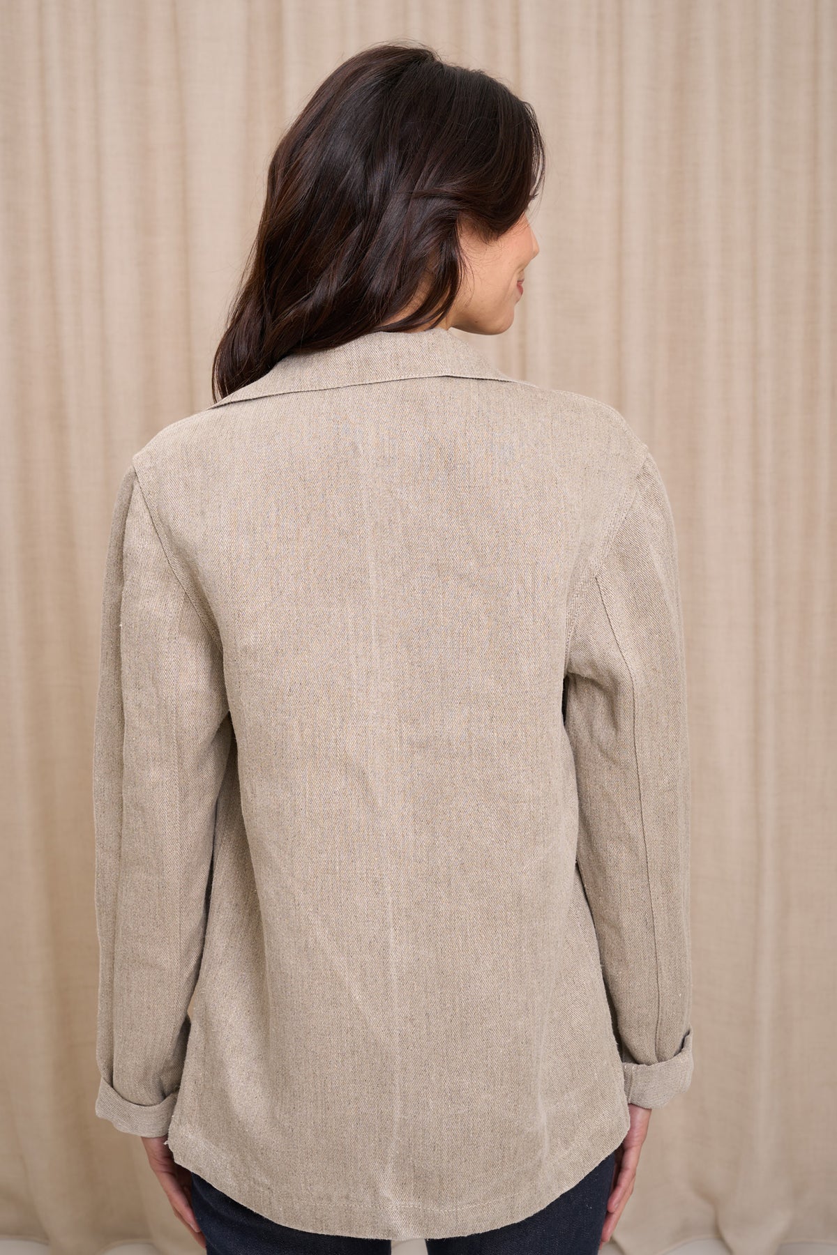 Veste en jean pour femme Corensi en 100 % chanvre naturel, coloris chanvre naturel, photo 5 sur 9, Le Gaulois Jeans