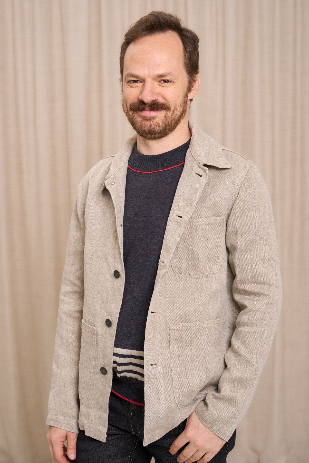 Veste en jean pour homme Corensi en 100 % chanvre naturel, coloris chanvre naturel, photo 1 sur 3, Le Gaulois Jeans