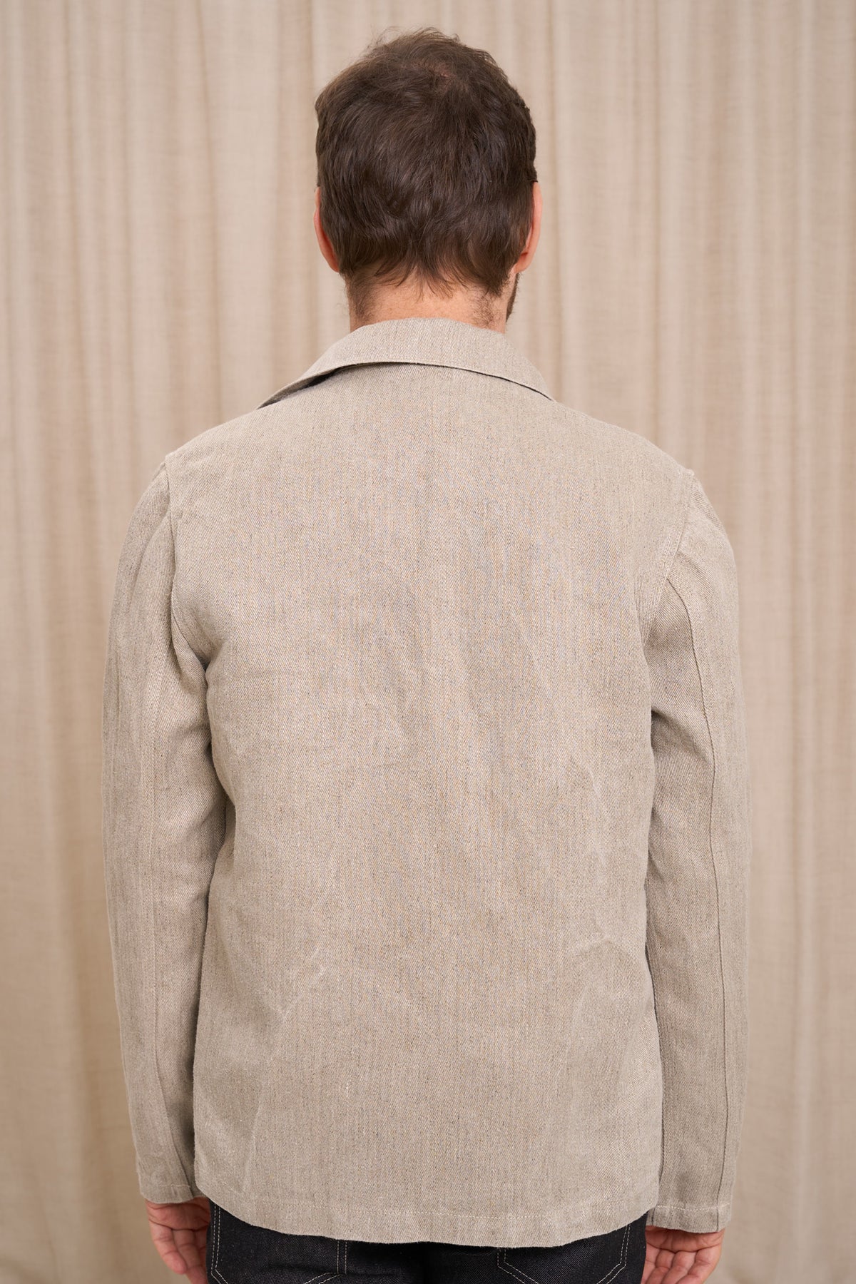 Veste en jean pour homme Corensi en 100 % chanvre naturel, coloris chanvre naturel, photo 3 sur 3, Le Gaulois Jeans
