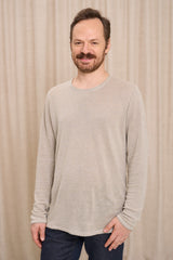 Pull MARC AUREL En Lin Bi-Matière Effet Scintillant Beige - Taille 42 (L), Occasion Très Bon État