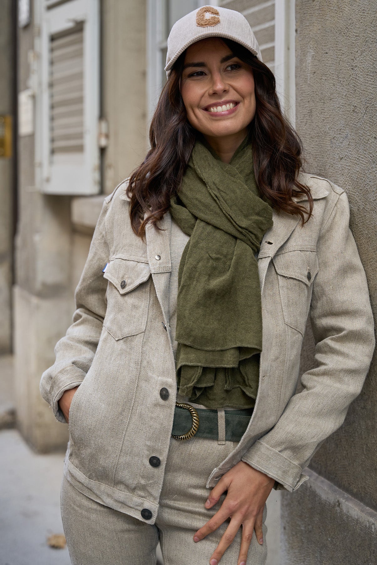 Veste en jean pour femme Tolosa en 100 % chanvre naturel, coloris naturel, photo 1 sur 2, Le Gaulois Jeans