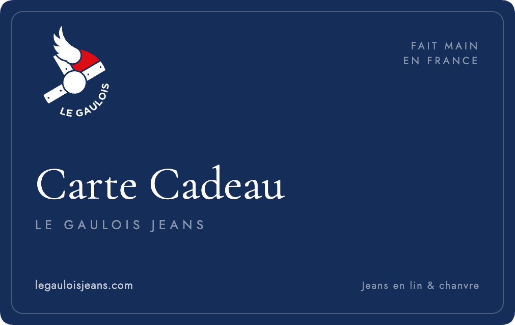 Carte cadeau Le Gaulois Jeans, valable sur l'ensemble de la boutique